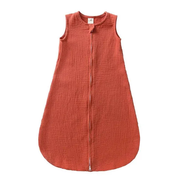 Comfortable Cotton Linen Baby Sleeping Bag in Linen Vest Style - Himpall