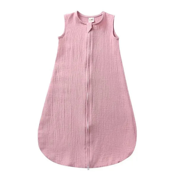 Comfortable Cotton Linen Baby Sleeping Bag in Linen Vest Style - Himpall