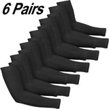 Cooling Compression Arm Sleeves 6 Pairs – UV Protection Sports Gear - heise