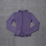 Crazy Seed Junior Womens Knit Jacket Polyester Spandex Material - PURPLE / S