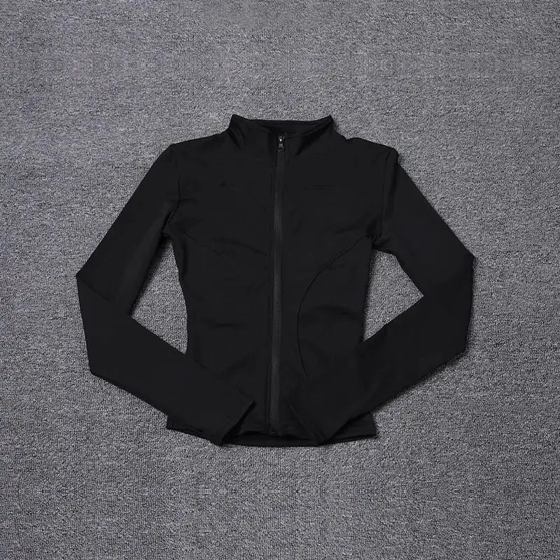 Crazy Seed Junior Womens Knit Jacket Polyester Spandex Material - black / XL