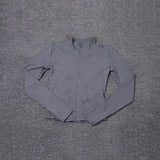 Crazy Seed Junior Womens Knit Jacket Polyester Spandex Material - GRAY / S