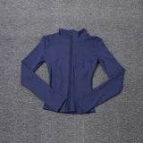 Crazy Seed Junior Womens Knit Jacket Polyester Spandex Material - Navy Blue / XXL
