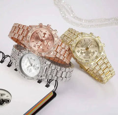 Crystal Quartz Watch with Elegant Design and Accurate Timekeeping - Himpall