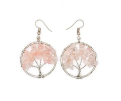 Crystal Tree Earrings Showcasing Nature-Inspired Elegance - Himpall