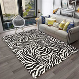 Crystal velvet carpet3D Colorful Zebra Stripe Pattern Carpet Rug for Home Living Room Bedroom Sofa Doormat Decor,kid