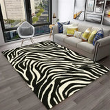 Crystal velvet carpet3D Colorful Zebra Stripe Pattern Carpet Rug for Home Living Room Bedroom Sofa Doormat Decor,kid