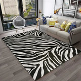 Crystal velvet carpet3D Colorful Zebra Stripe Pattern Carpet Rug for Home Living Room Bedroom Sofa Doormat Decor,kid