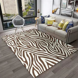 Crystal velvet carpet3D Colorful Zebra Stripe Pattern Carpet Rug for Home Living Room Bedroom Sofa Doormat Decor,kid