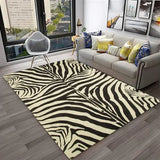 Crystal velvet carpet3D Colorful Zebra Stripe Pattern Carpet Rug for Home Living Room Bedroom Sofa Doormat Decor,kid