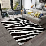 Crystal velvet carpet3D Colorful Zebra Stripe Pattern Carpet Rug for Home Living Room Bedroom Sofa Doormat Decor,kid