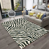 Crystal velvet carpet3D Colorful Zebra Stripe Pattern Carpet Rug for Home Living Room Bedroom Sofa Doormat Decor,kid