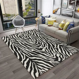 Crystal velvet carpet3D Colorful Zebra Stripe Pattern Carpet Rug for Home Living Room Bedroom Sofa Doormat Decor,kid