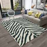 Crystal velvet carpet3D Colorful Zebra Stripe Pattern Carpet Rug for Home Living Room Bedroom Sofa Doormat Decor,kid