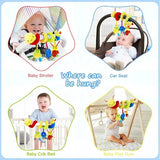 AFOVIC Certification Cloth Musical Spiral Baby Toy for Crib Travel - Yellow