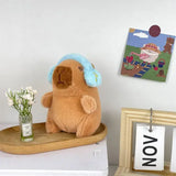 Cute Capybara Toy Head Cover and Soft Couple Keychain Pendant - SKY BLUE