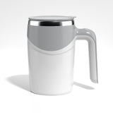 Portable Automatic Stirring Cup for Coffee and Tea - White USB charging