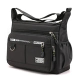 Oxford Shoulder Bag Large Capacity Unisex Casual Messenger Bag - Black / China Mainland