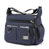Oxford Shoulder Bag Large Capacity Unisex Casual Messenger Bag - dark blue / China Mainland