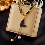 316L Stainless Steel Butterfly Necklace for Women - N2041