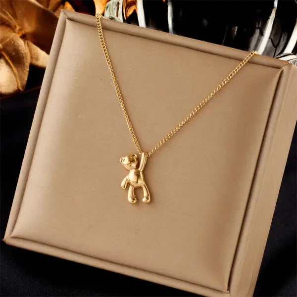 316L Stainless Steel Butterfly Necklace for Women - N2026