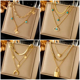 316L Stainless Steel Butterfly Necklace for Women