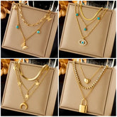 316L Stainless Steel Butterfly Necklace for Women