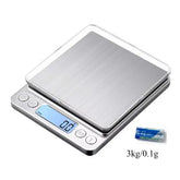 Digital Kitchen Scale 3000g/ 0.1g Small Jewelry Scale Food Scales Digital Weight Gram and Oz Digital Gram Scale