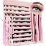 200 PCS Clusters DIY Lashes Extension Kit with Bond and Seal