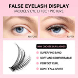 200 PCS Clusters DIY Lashes Extension Kit with Bond and Seal