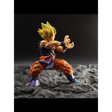Bandai Dragon Ball Z Son Goku Anime Figure Battle Damage Statue - No Box