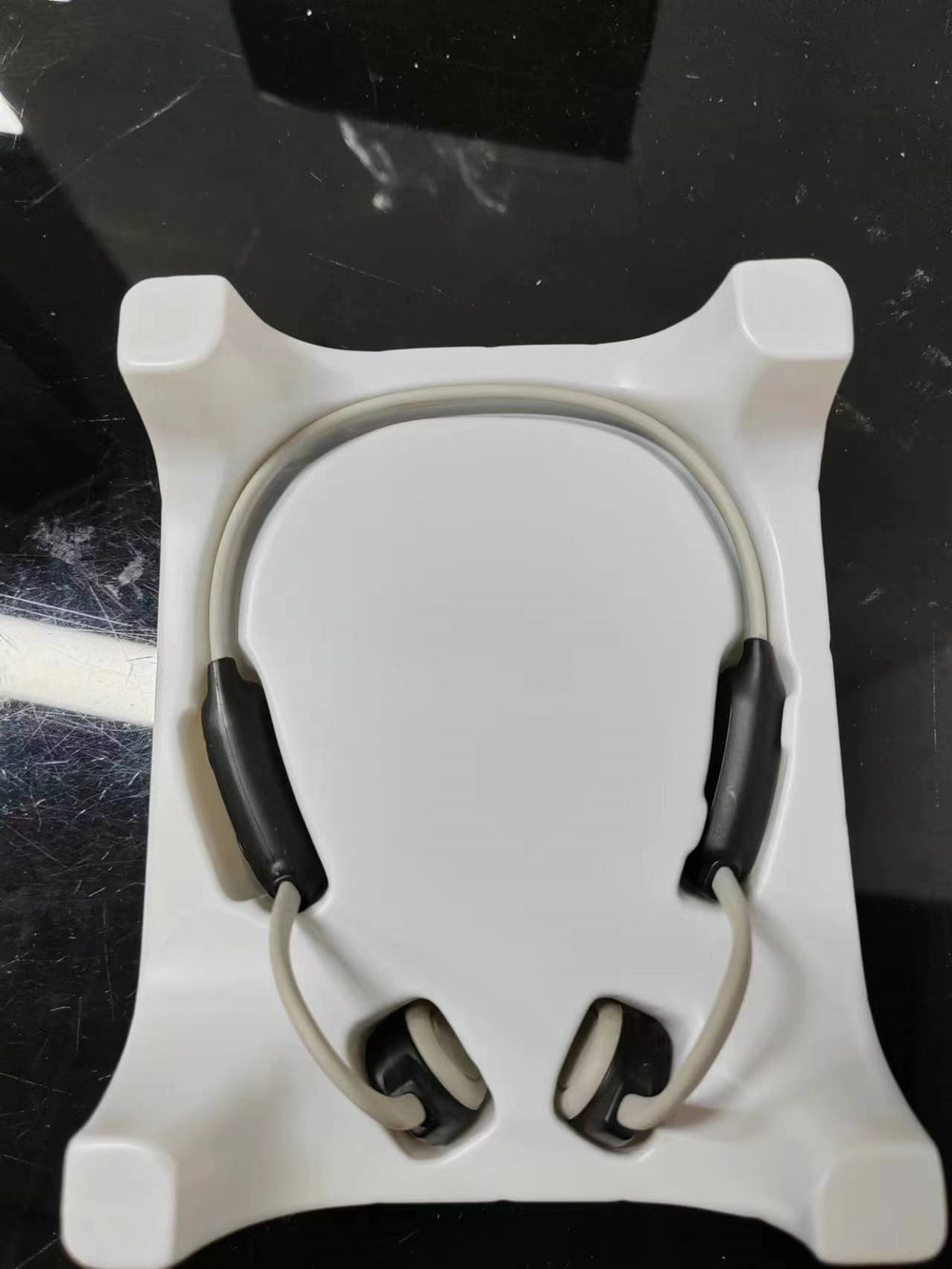 Bone Conduction Bluetooth Headset with Type-C Charging Port - Grey - Hair Remover