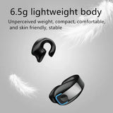 Bone Conduction Headset Earphone Clip Wireless Sport Noise Canceling