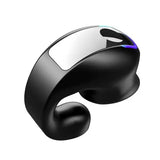 Bone Conduction Headset Earphone Clip Wireless Sport Noise Canceling - Black