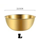 Eco-Friendly Stainless Steel Bowl - Golden L 1pc