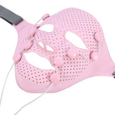 Electric Facial Beauty Massager – Anti-Wrinkle 3D Silicone Face Mask with Magnet Therapy for SPA - pink