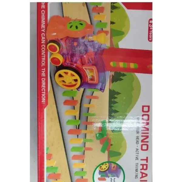 Electric Domino Train Educational Toy for Fun Learning Experiences - Purple / 120PCS
