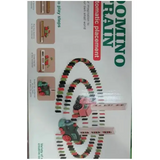 Electric Domino Train Educational Toy Set with Red and Green Pieces