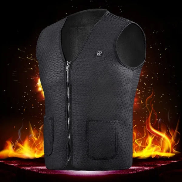 Electric Heated Vest for Outdoor Riding Skiing and Fishing Activities - Himpall