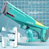 Shark-shaped electric water gun for high-pressure fun in summer water games