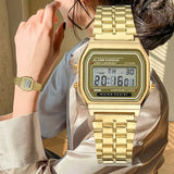 Elegant Digital Watch with Bracelet Clasp for Women and Men