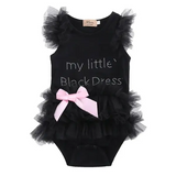 Elegant Lace Bodysuit for Newborn Baby Girls - black / United States / 6M