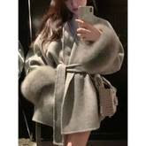 Elegant Office Lady Woolen Coat