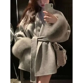 Elegant Office Lady Woolen Coat