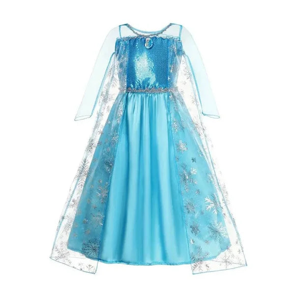 Enchanting Snow Queen Elsa Kids Costume for Magical Adventures - Himpall