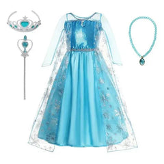 Enchanting Snow Queen Elsa Kids Costume for Magical Adventures - Himpall