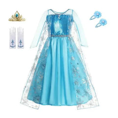 Enchanting Snow Queen Elsa Kids Costume for Magical Adventures - Himpall