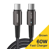 Type C Cable PD100W Fast Charge Aluminium Alloy for Xiaomi MacBook - 100W Black / 2m