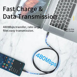 Type C Cable PD100W Fast Charge Aluminium Alloy for Xiaomi MacBook - 100W Black / 2m