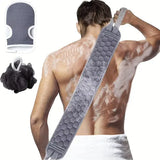 Exfoliating Body Scrubber Set - Includes Back Scrubber Bath Glove And Shower Bath Sponge Loofah - Deep Clean